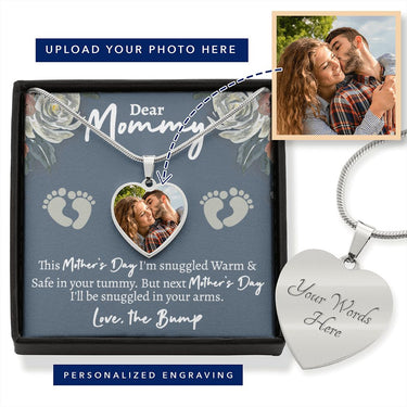 Dear Mommy Heart Necklace - Love You This Much
